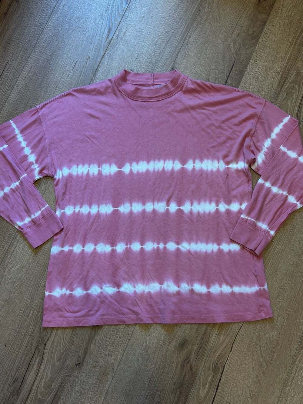 Victoria's Secret PINK Tie-Dye Long Sleeve Mock Neck Shirt Size S